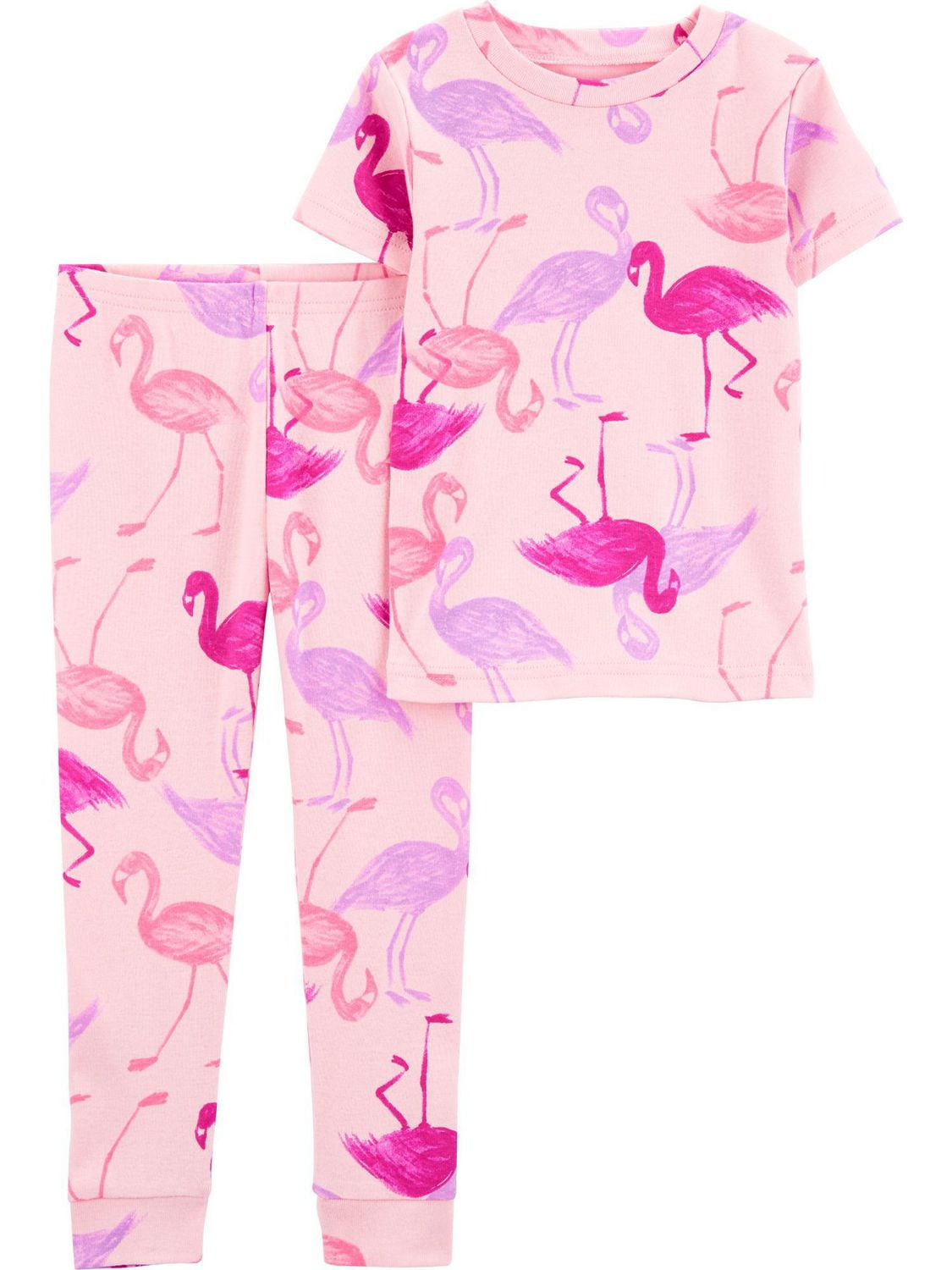 Carter's Child of Mine 2pc Cotton PJ - Flamingo