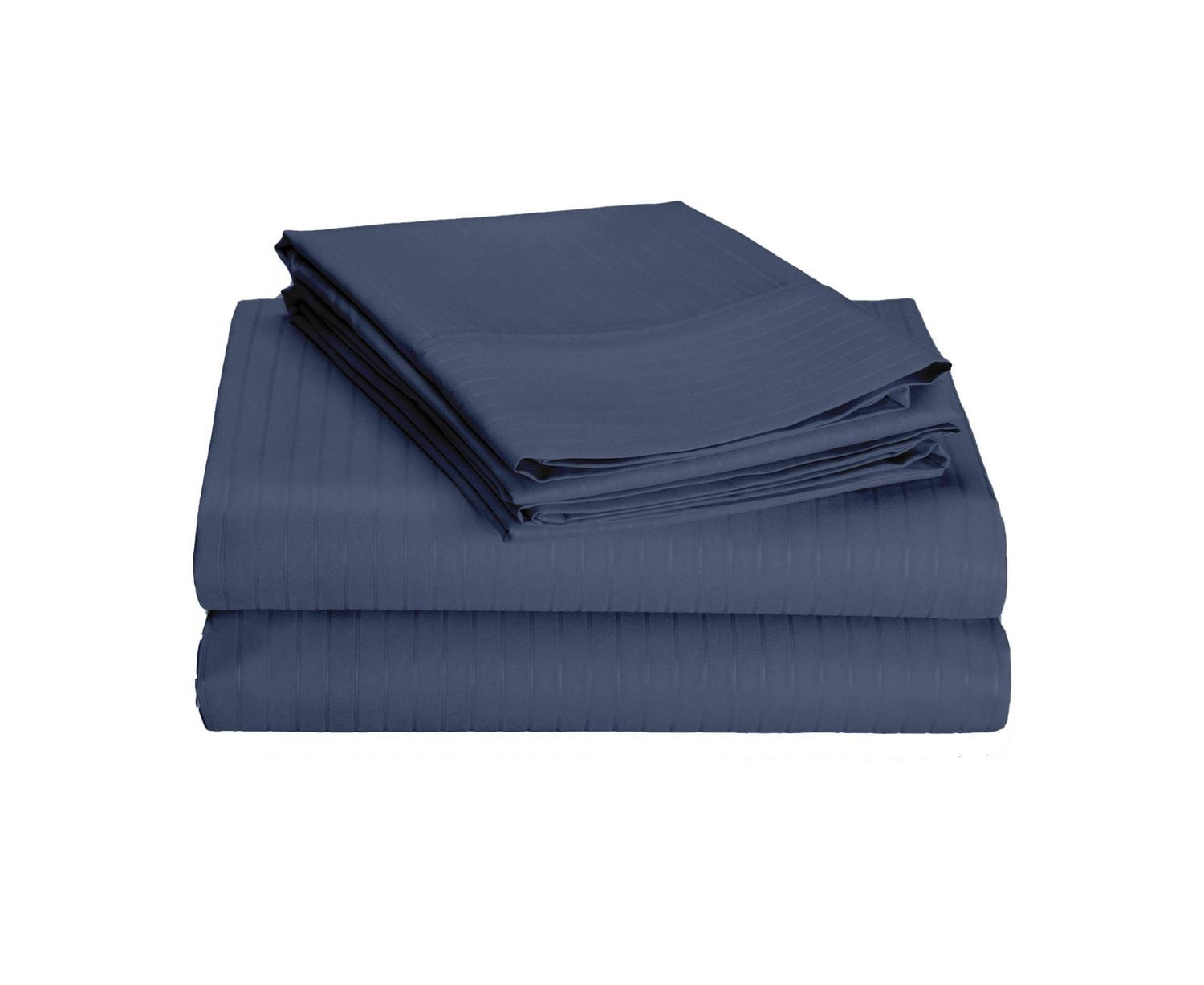 Cotton House - Ensemble de Draps en Microfibre, Infroissable, Grandeur Twin, Bleu Foncé