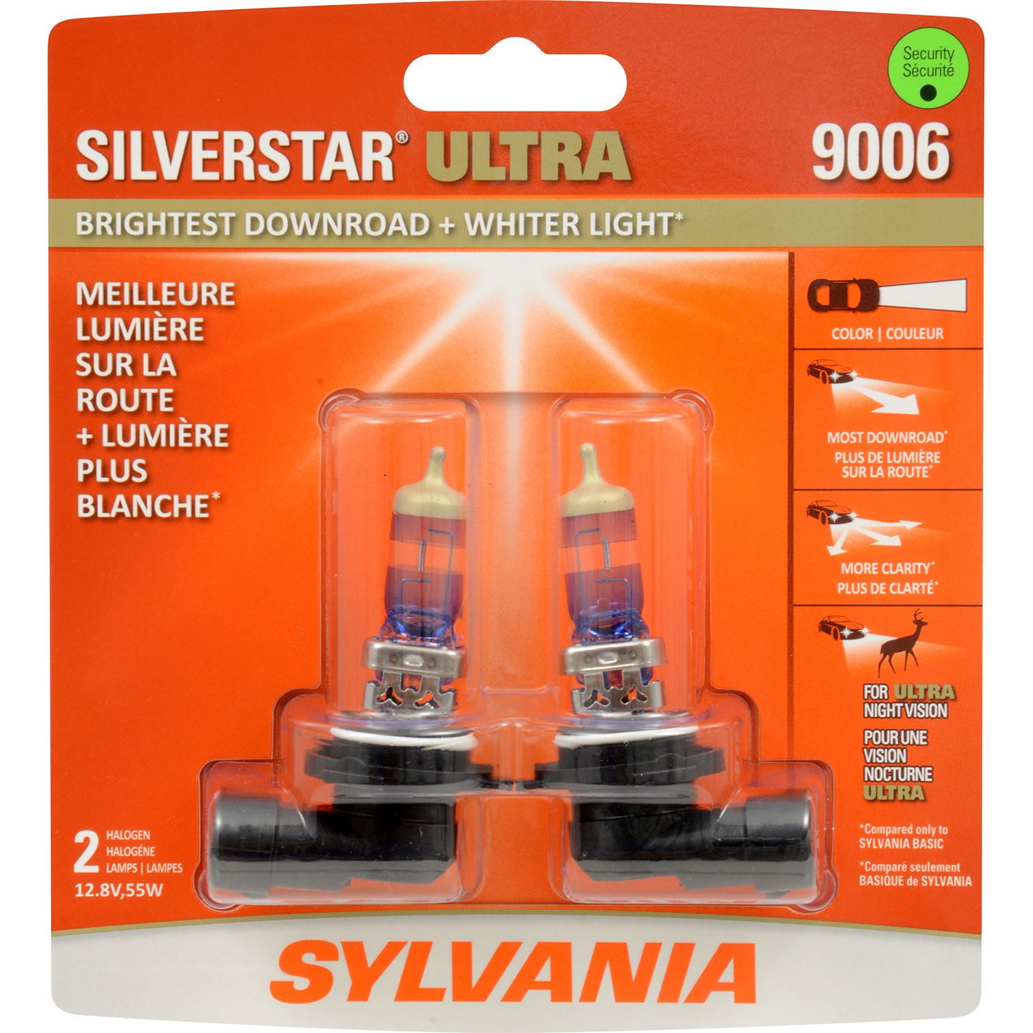 SYLVANIA 9006 SilverStar ULTRA Halogen Headlight Walmart Canada
