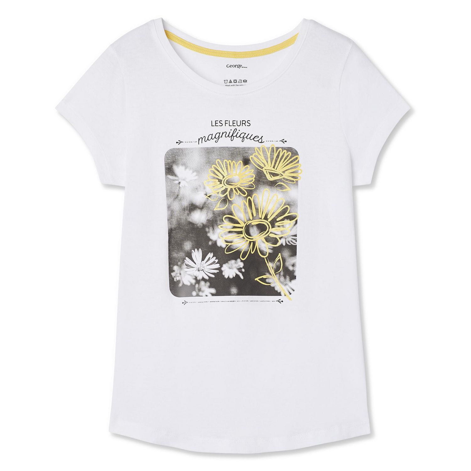 T-shirt avec imprimé en français George pour filles