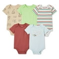 thumbnail image 1 of George Baby Boys' Bodysuits 5-Pack, 1 of 2