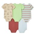 thumbnail image 2 of George Baby Boys' Bodysuits 5-Pack, 2 of 2