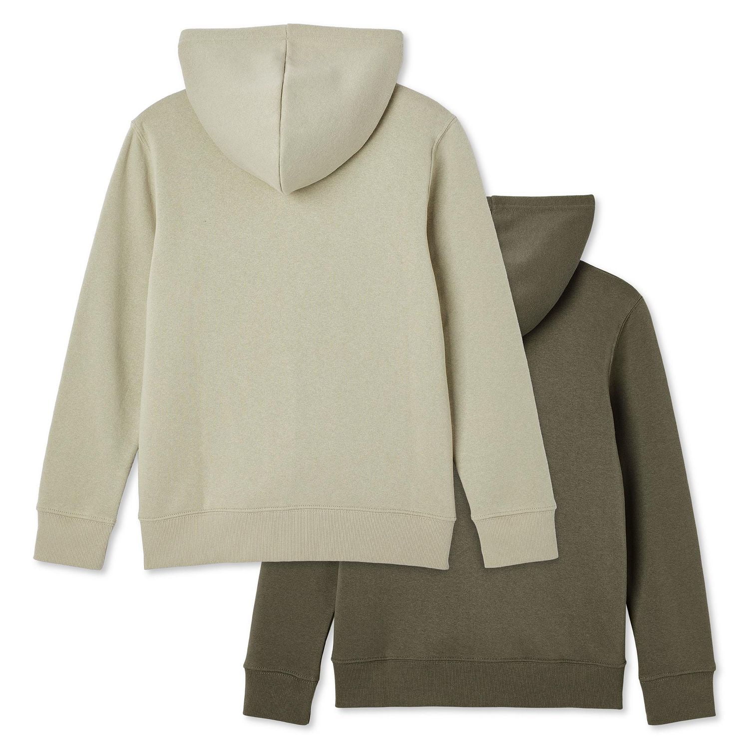 Lot de 2 hauts à capuchon zippés sur la longueur George pour garçons Tailles TP–TG