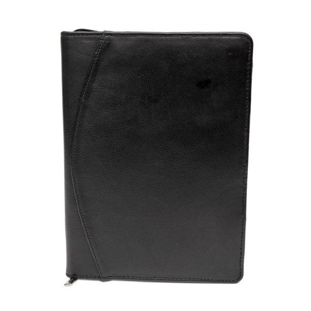 Ashlin Étui à fermeture éclair en cuir pour iPadMD - noir