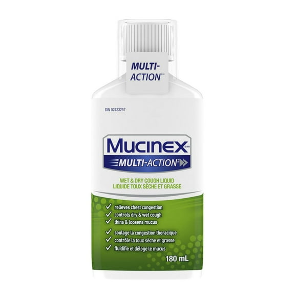 MUCINEX® MULTI-ACTION™ Wet & Dry Cough, Liquid