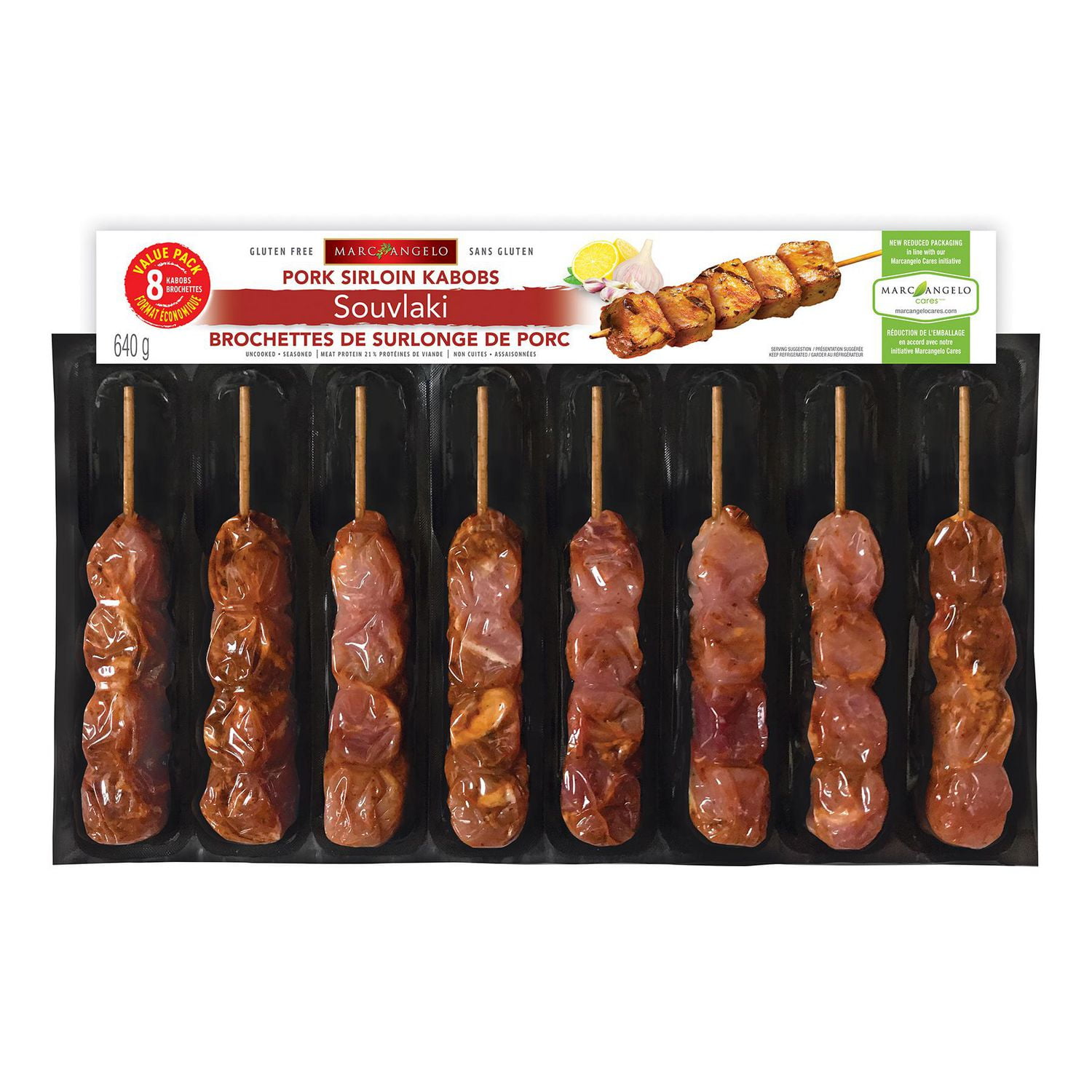 Marcangelo Foods Souvlaki Pork Sirloin Kabobs Walmart Canada