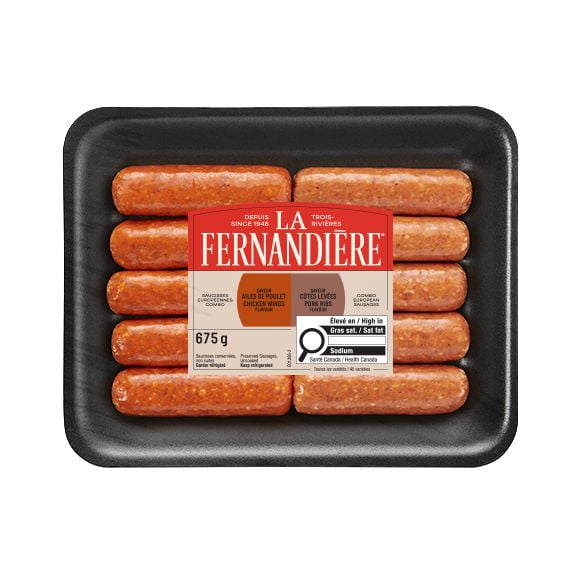 Combo Mild Italian sausage & Oktoberfest<br>German, uncooked, preserved, Volume Quantity:  675g