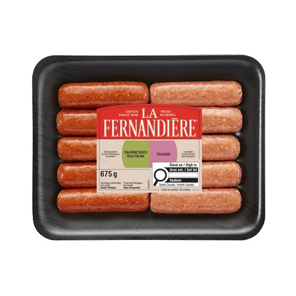 Combo saucisse italienne douce et toulouse Sauc. Italienne douce et toulouse 675g