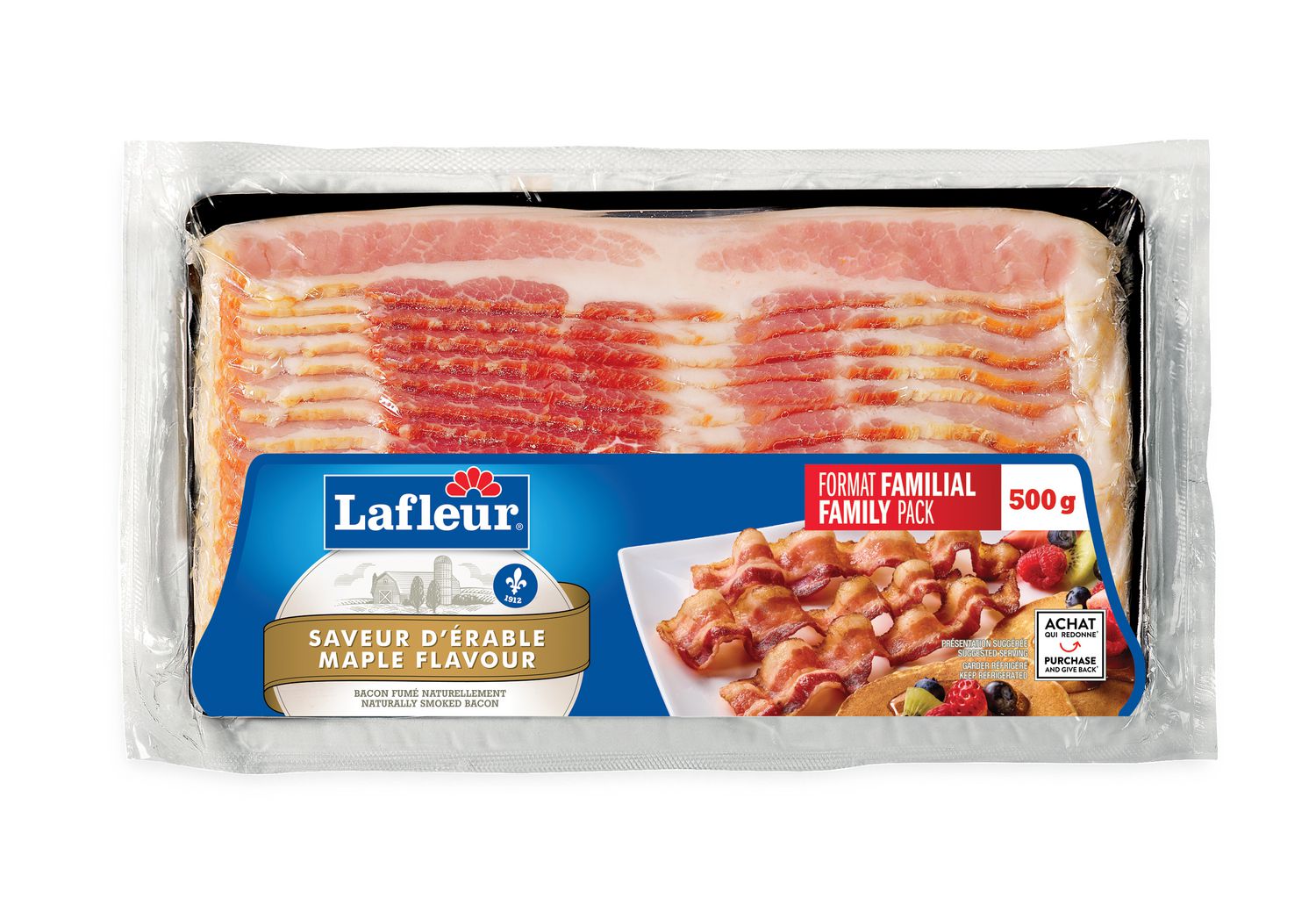 Bacon à saveur d'érable Lafleur 500g