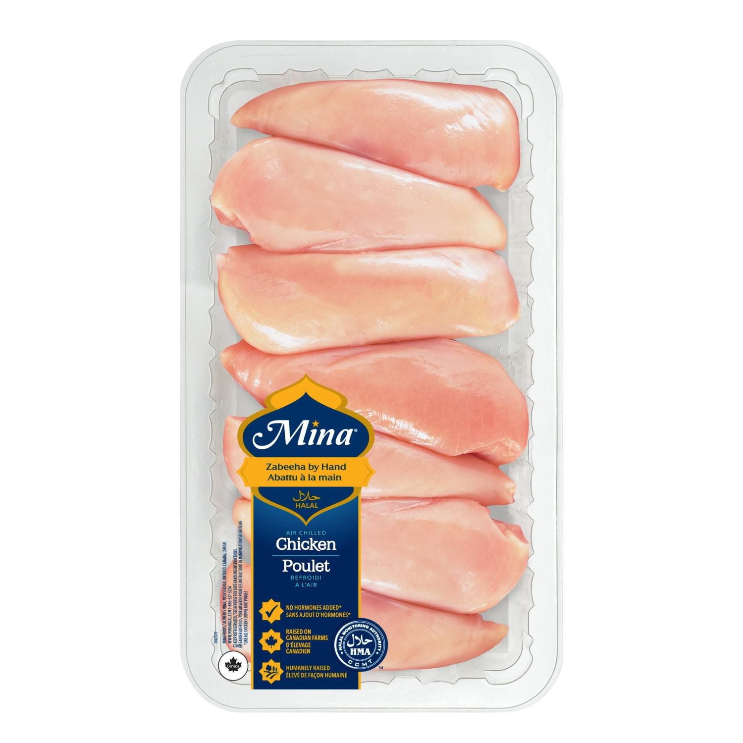 Boneless Skinless Chicken Breasts, 4 Breasts 