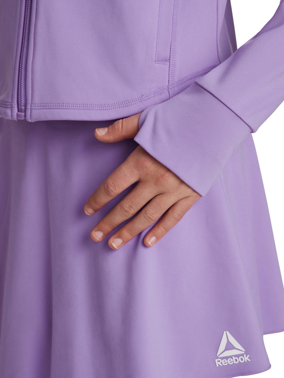 Reebok Veste Courtside pour filles à fermeture éclair intégrale