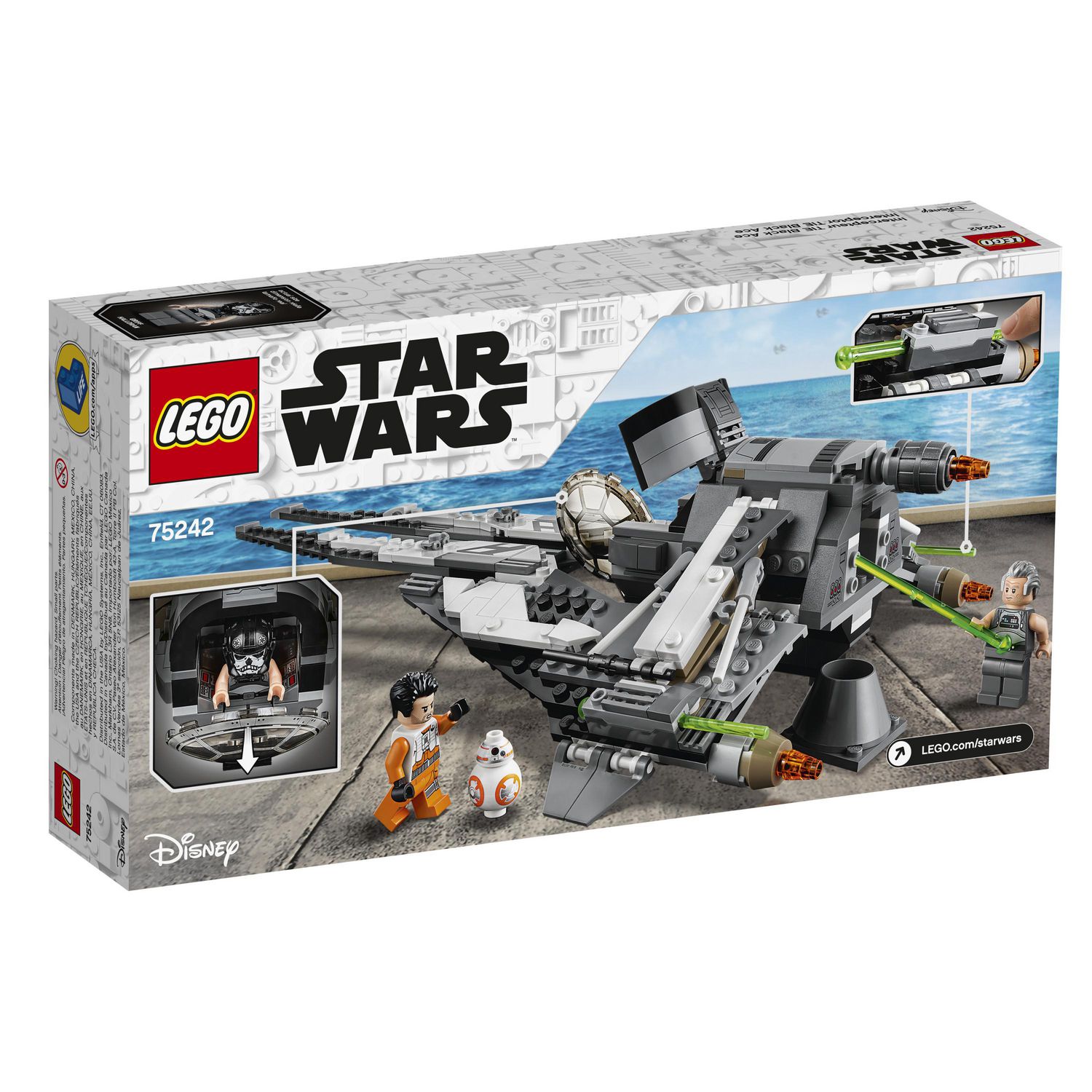 LEGO Star Wars Resistance Black Ace TIE Interceptor 75242 Toy Building Kit  (396 Pieces)