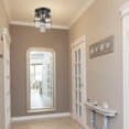 thumbnail image 3 of Helm 3-Light Semi-Flush Mount Ceiling Light, Dark Bronze, Clear Glass, 3 of 7