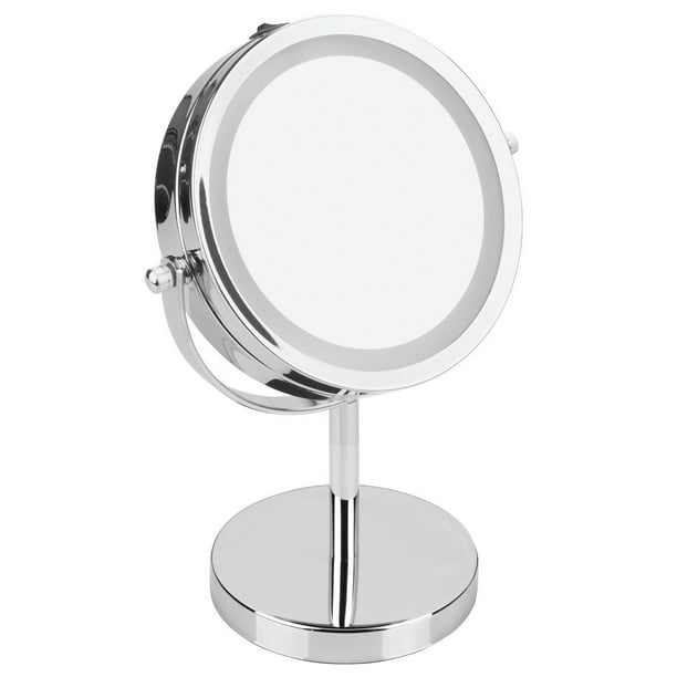 Home Trend Lighted Vanity Mirror 10, Chrome, Make-up Mirror with