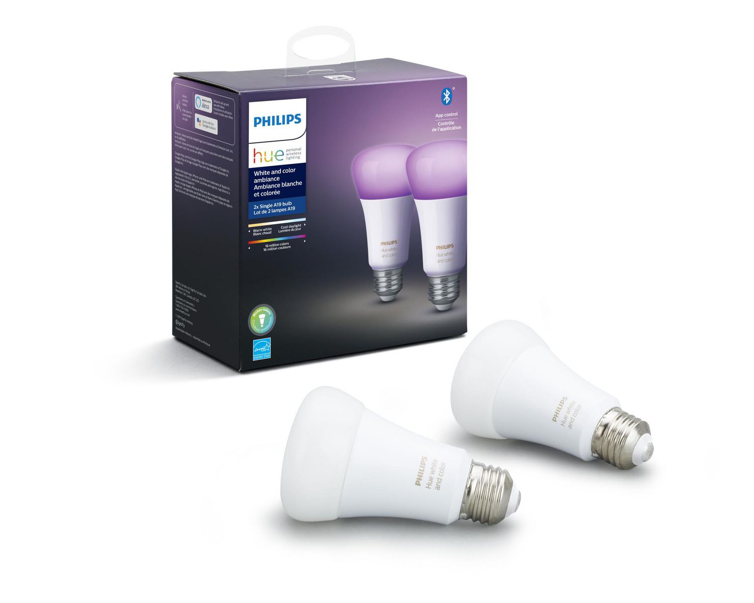 Philips HueWCA 9.5W A19 2 Pack