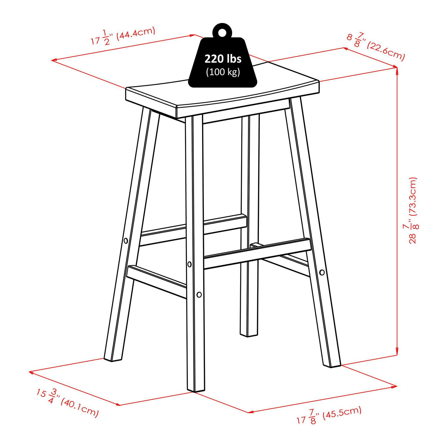 Winsome saddle seat deals stool