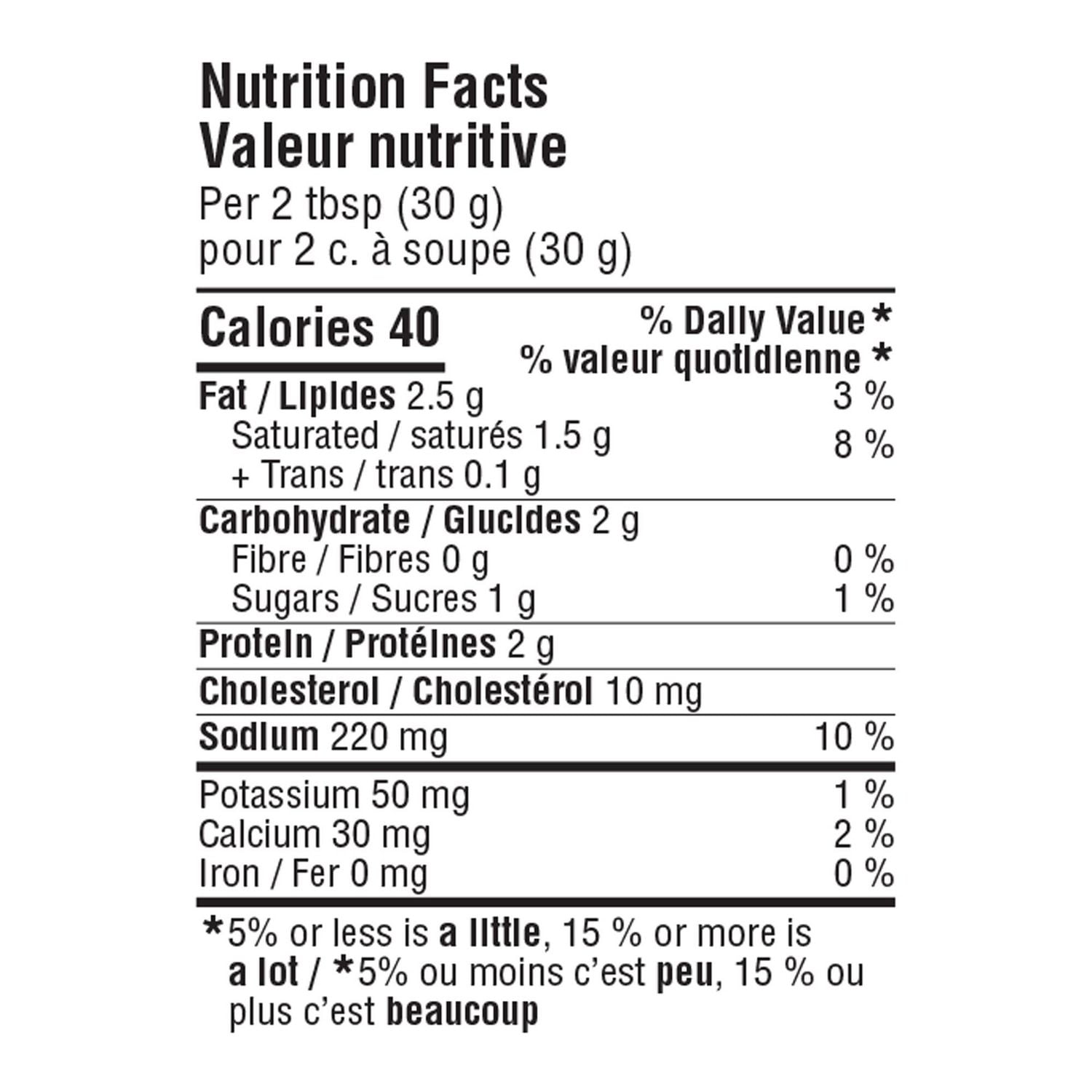 Trempette chaude au poulet de style Buffalo Mon marché fraîcheur 200 g
