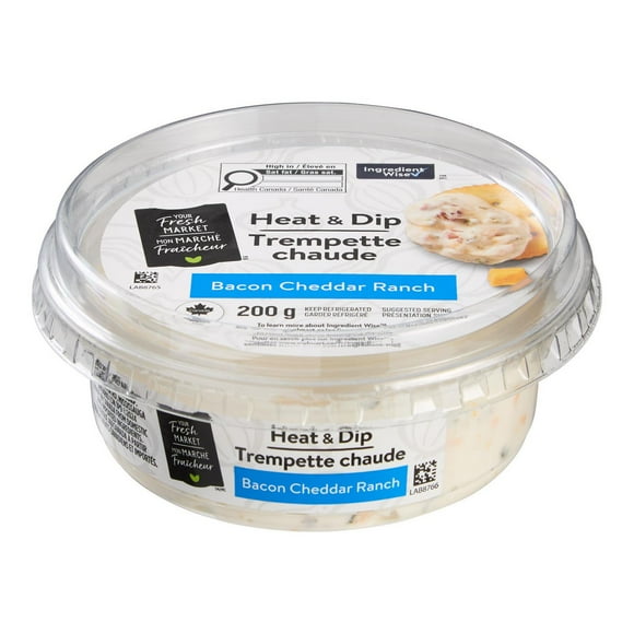 Your Fresh Market Bacon Cheddar Ranch Heat & Dip, 200 g