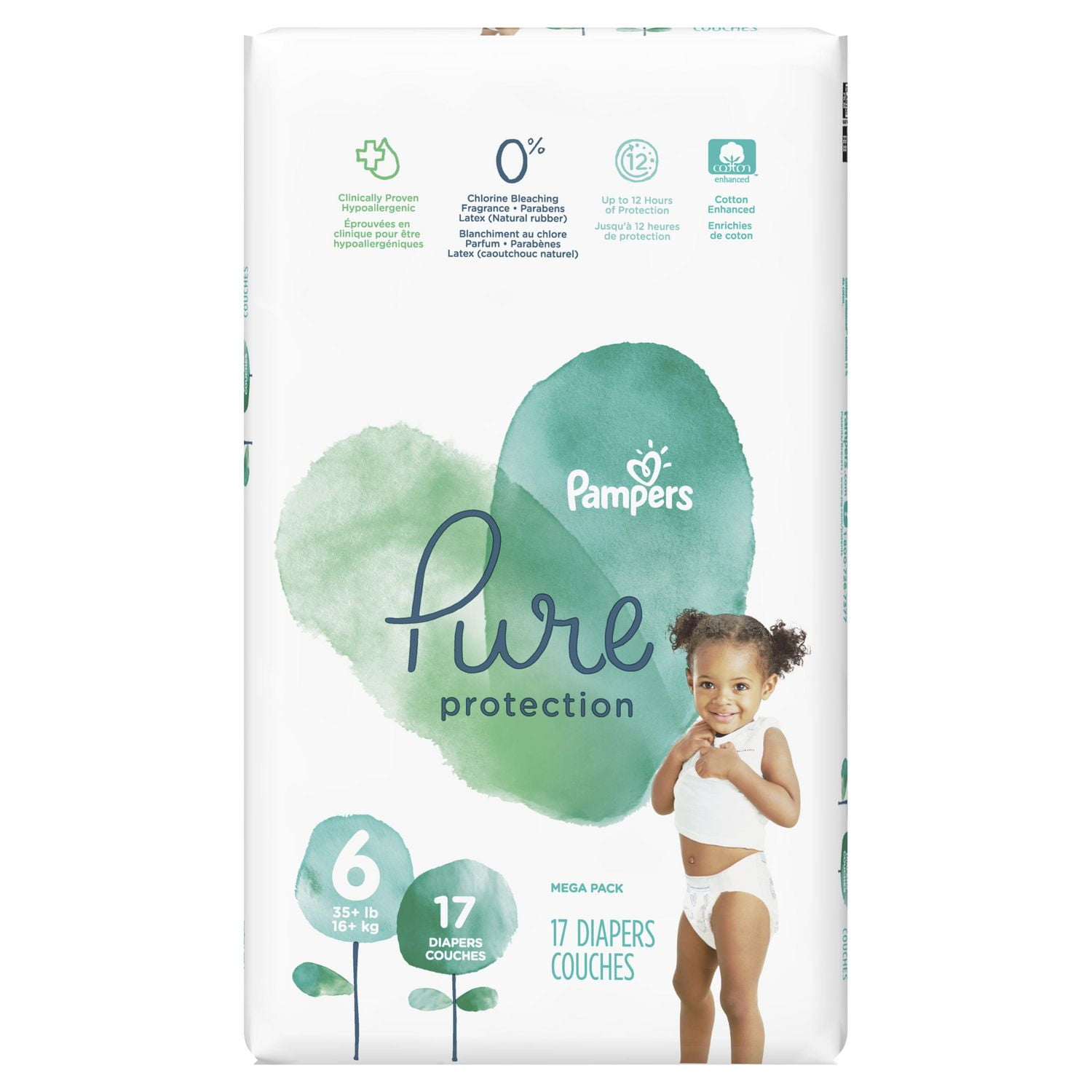 pampers pure diapers walmart