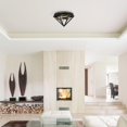 thumbnail image 4 of Merton 3-Light Semi-Flush Mount Ceiling Light, Dark Bronze, Brass Socket, 4 of 6
