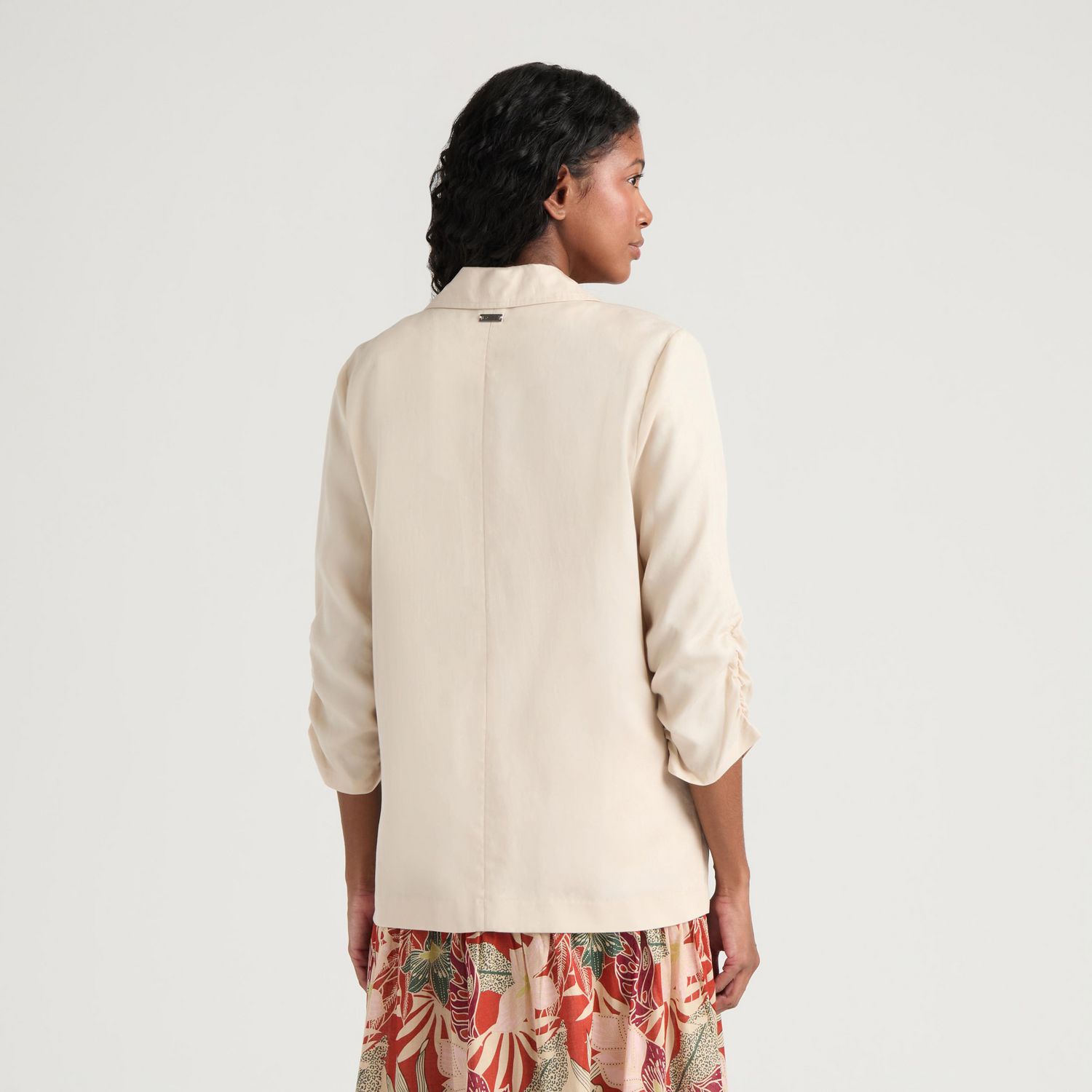 Blazer ample en Tencel avec fronces aux manches Mexx pour femme