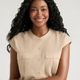 thumbnail image 4 of Mexx Women’s Lurex Cargo Top with Elastic Waist, 4 of 5