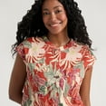 thumbnail image 4 of Mexx Women’s Printed Lurex Cargo Top with Elastic Waist, 4 of 5