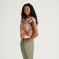 thumbnail image 2 of Mexx Women’s Printed Lurex Cargo Top with Elastic Waist, 2 of 5