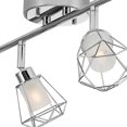 thumbnail image 2 of Sansa 4-Light Track Lighting, Chrome, Frosted Glass Shade, 2 of 7