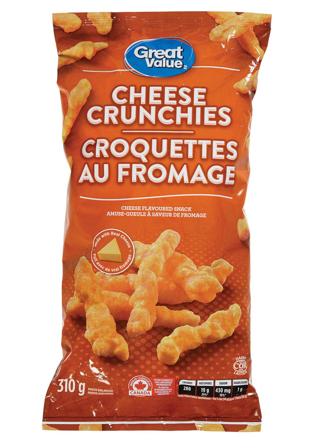 Great Value Cheese Crunchies | Walmart Canada