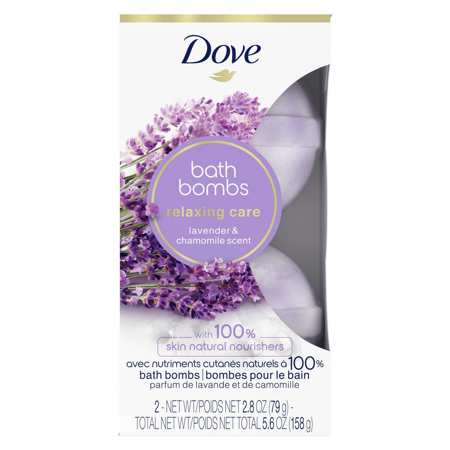 Dove Relaxing Care Lavender & Chamomile Scent Bath Bomb