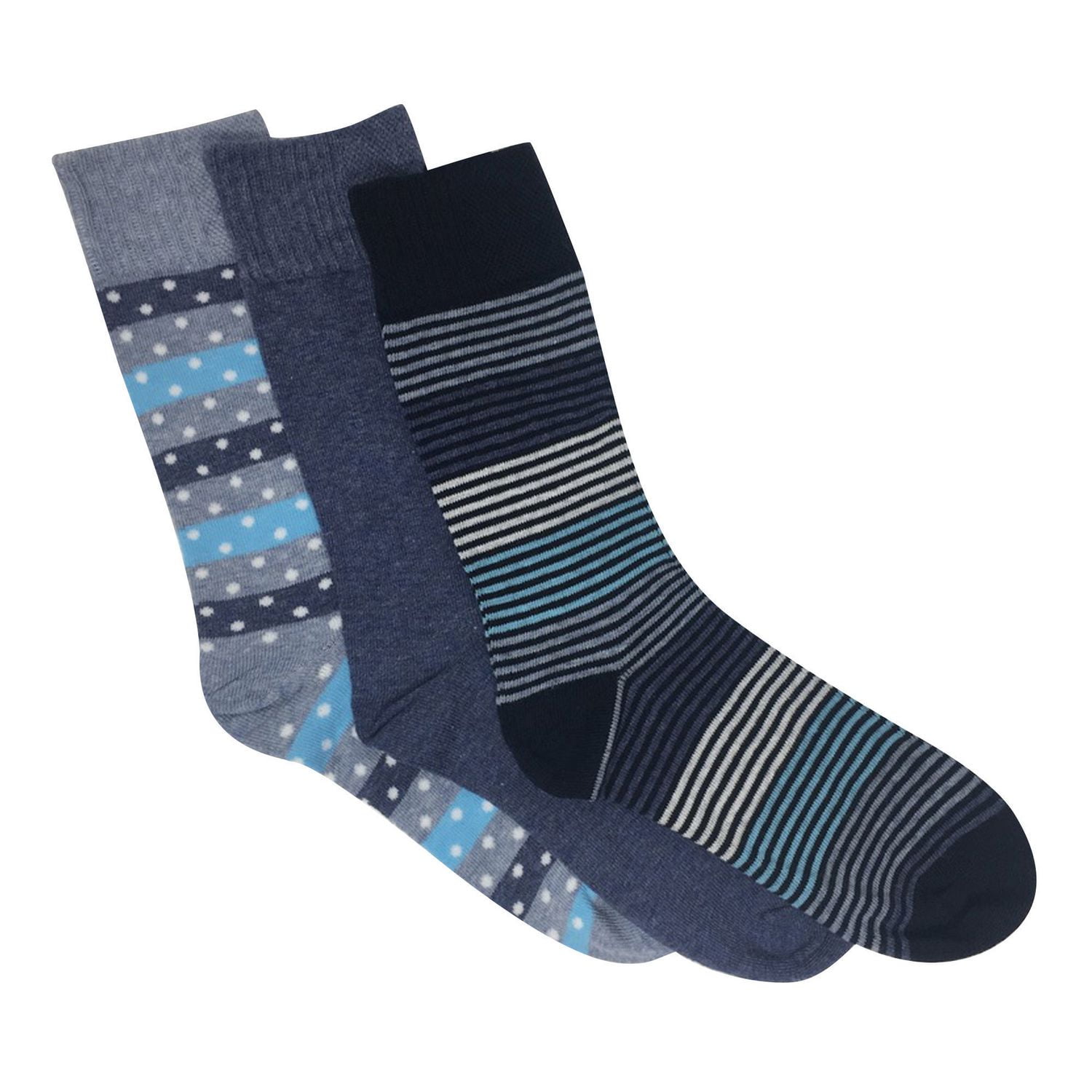 Secret® Ladies 3pk Patterned Crew Socks | Walmart Canada