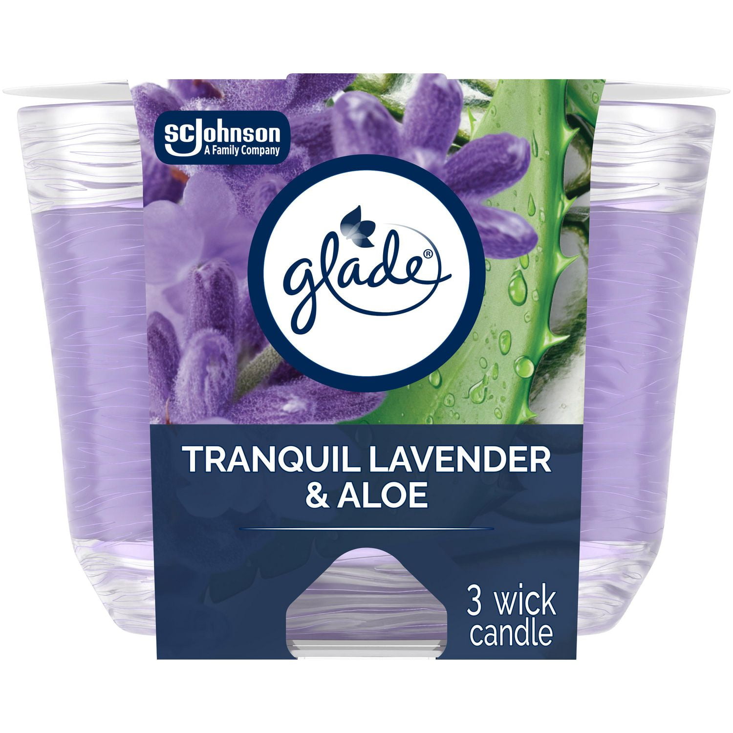 Glade Triple Wick Air Freshener Candle Tranquil Lavender & Aloe Walmart Canada