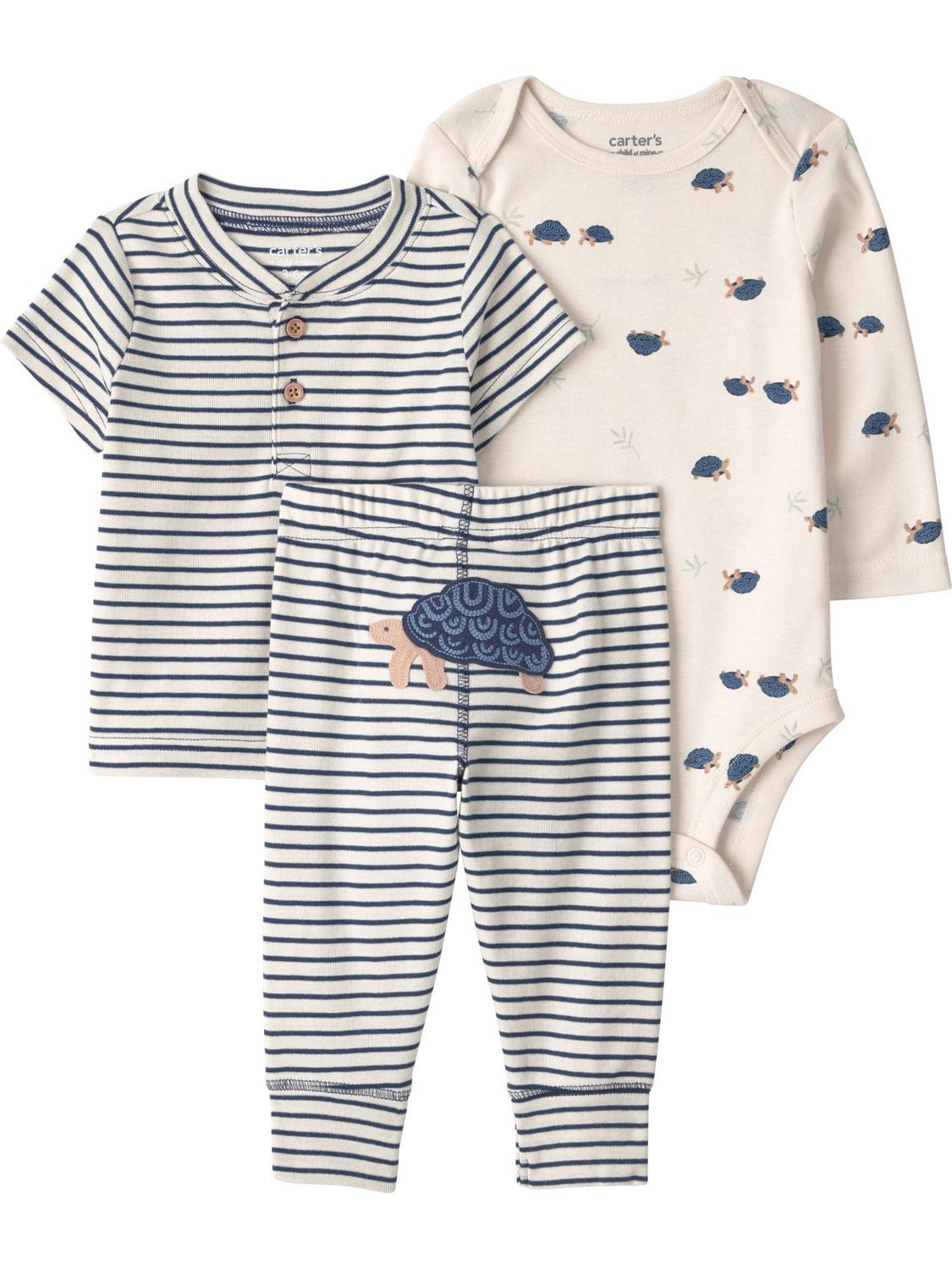 Carter's Child of Mine IB Pant Set - Blue Turtle