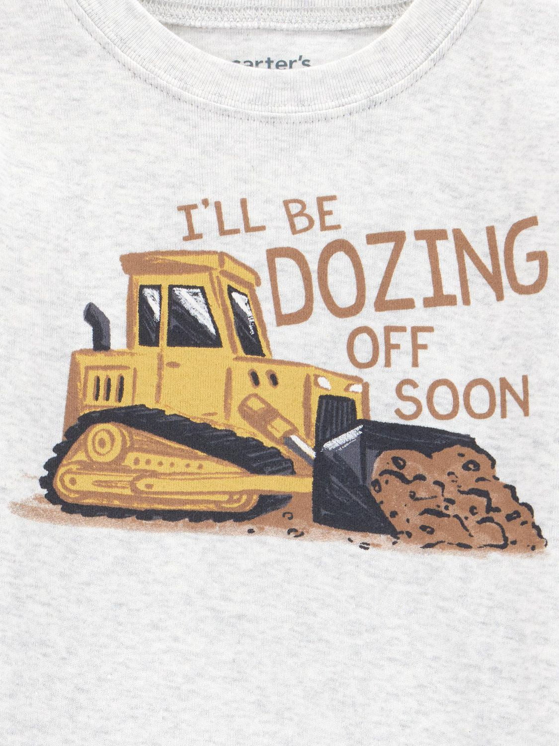 Carter's Child of Mine TB 2-Piece Pajama Set - Grey Construction