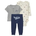 thumbnail image 1 of Carter's Child of Mine IB Pant Set - Gray Airplane, 1 of 8