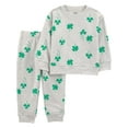 thumbnail image 1 of Carter's Child of Mine TB Pant Set - Green Four Leaf Clover, 1 of 3