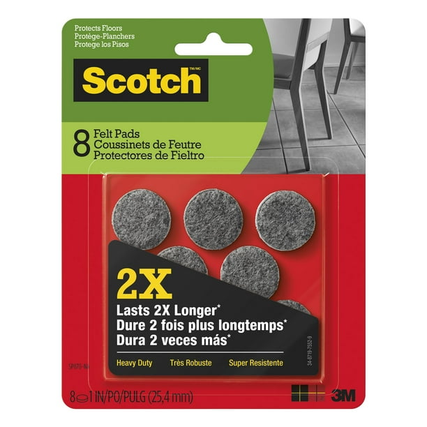 Scotch Anti-Skid 2-Pack 4 In X 6 In Black Plastic Gripper Pads in