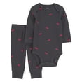thumbnail image 1 of Carter's Child of Mine IB Pant Set - Black Hearts, 1 of 4