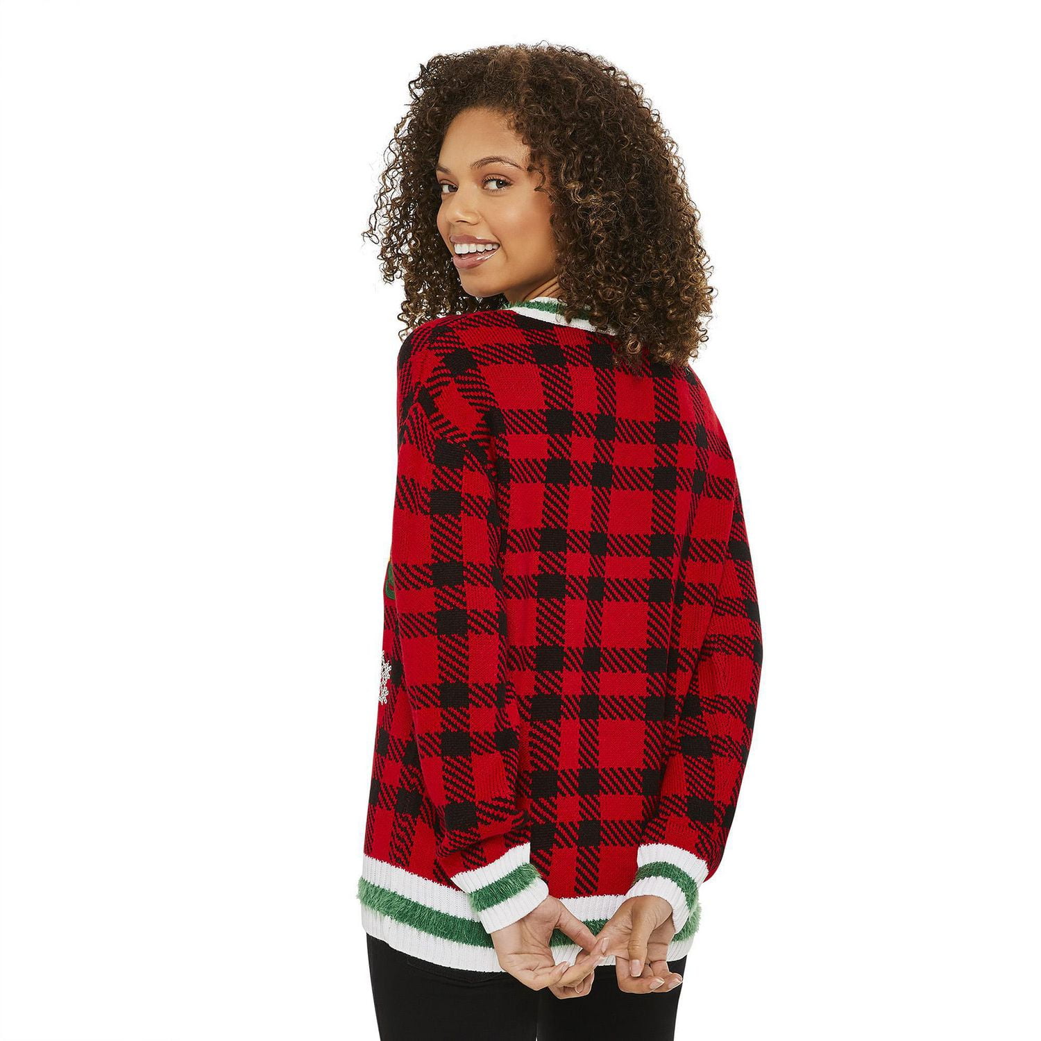 George Women's Happy Holidays V-Neckline Sweater