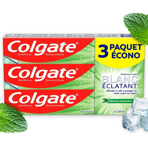 Colgate Sparkling White Whitening Toothpaste, Mint Zing - 120ml, 3 Pack, Colgate Whitening Toothpaste