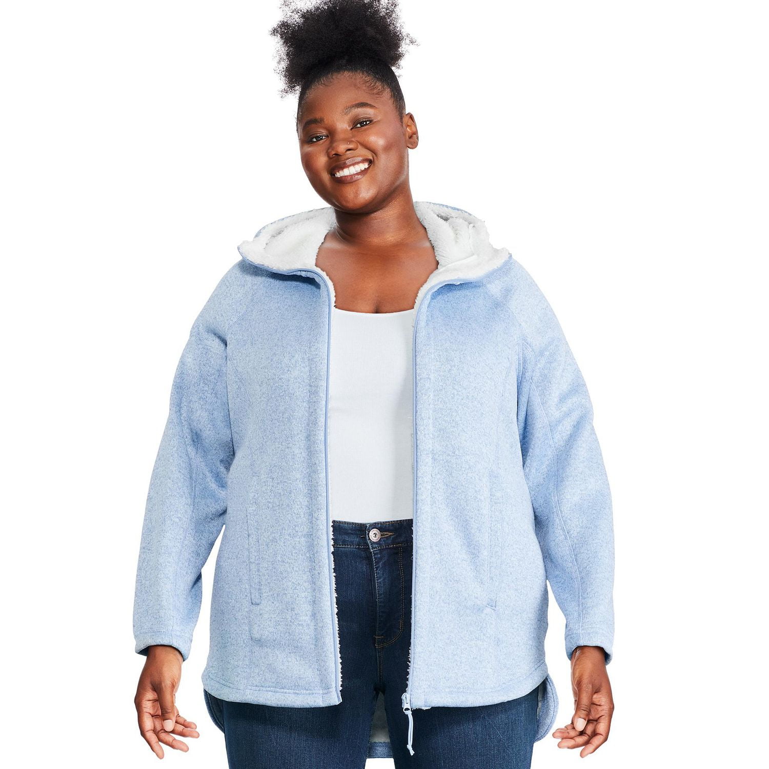 Fleece sale plus jacket