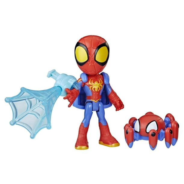 Marvel Spidey et ses Amis Extraordinaires Web-Spinners, figurine Spidey,  accessoire à toile rotative 
