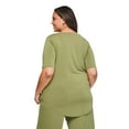 thumbnail image 3 of Lane Bryant Women's Plus V-Neck T-Shirt, 3 of 6