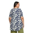 thumbnail image 3 of Lane Bryant Women's Plus Boat-Neck T-Shirt, 3 of 6