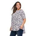 thumbnail image 2 of Lane Bryant Women's Plus Boat-Neck T-Shirt, 2 of 6