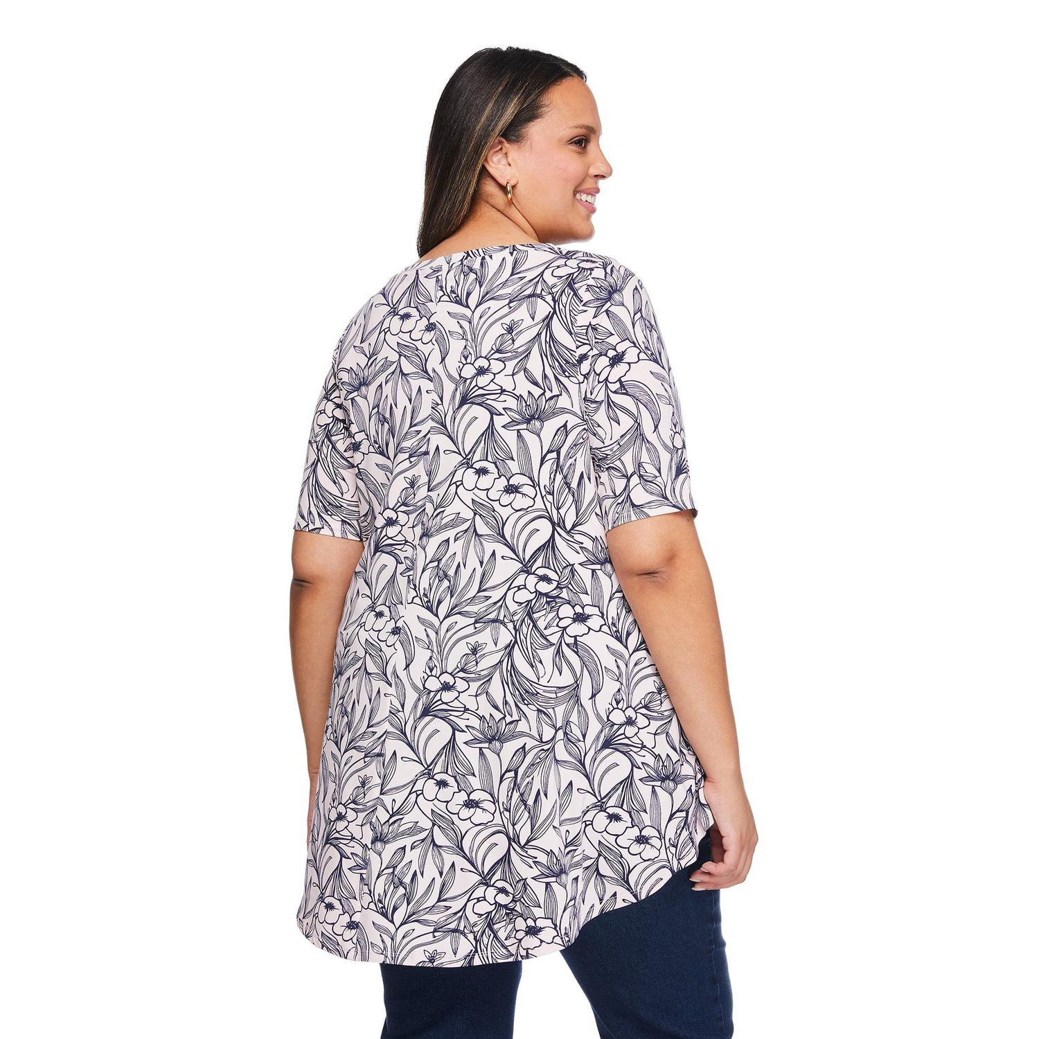 Lane Bryant Women's Plus Boat-Neck T-Shirt
