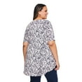 thumbnail image 3 of Lane Bryant Women's Plus Boat-Neck T-Shirt, 3 of 6
