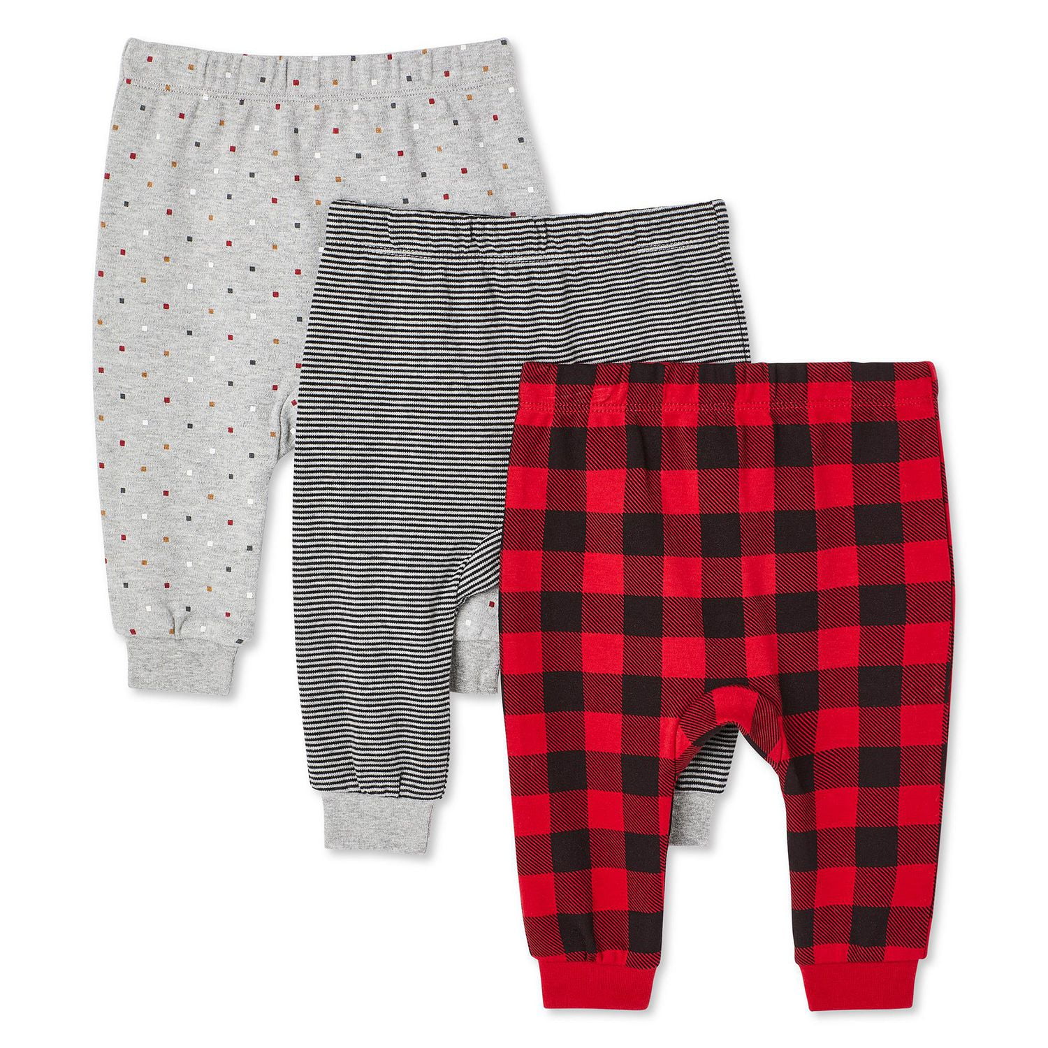 Canadiana Infants' Gender Inclusive Cuffed Pant 3-Pack