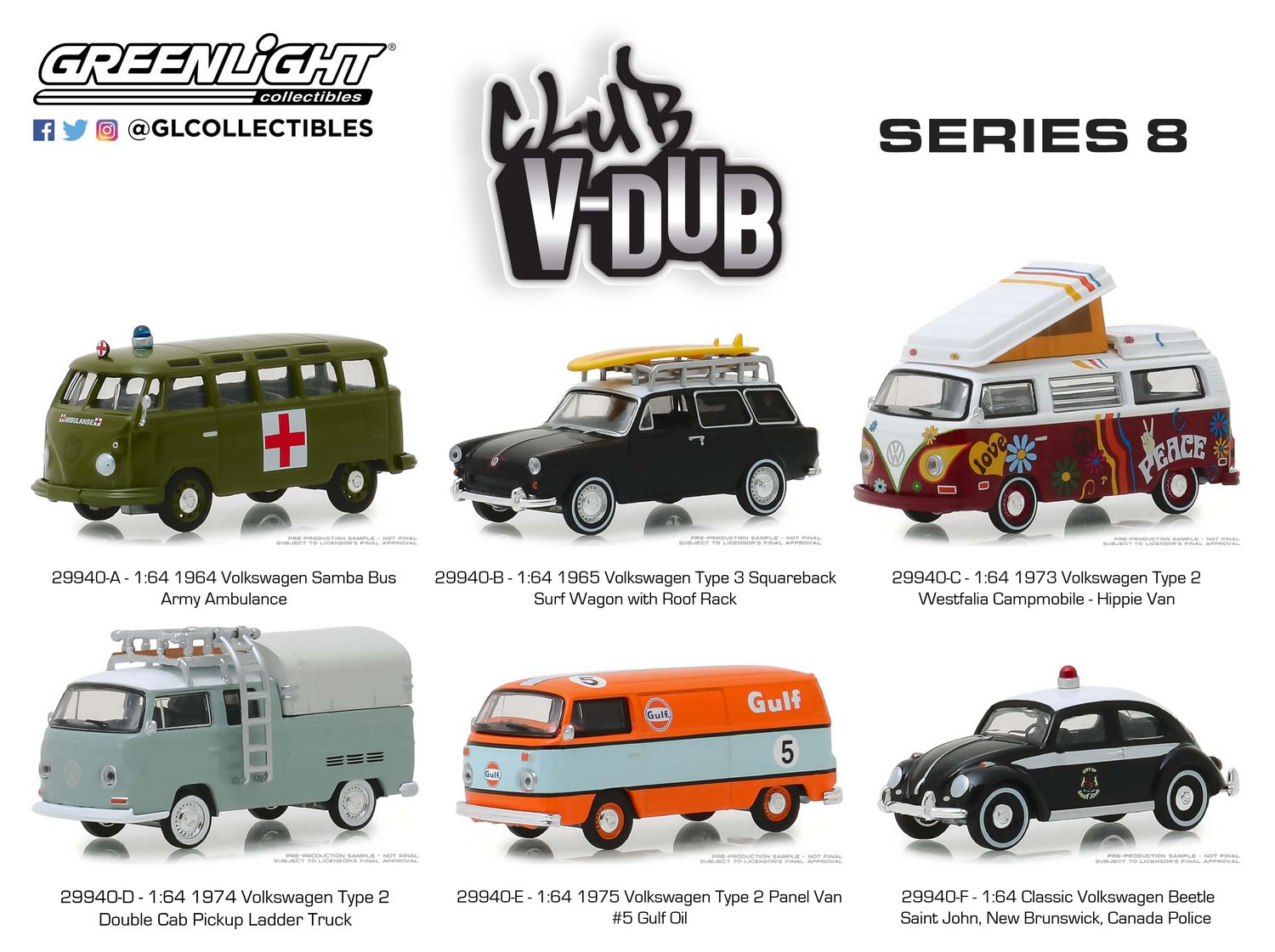 GreenLight 1:64 Club Vee-Dub Die-Cast Vehicles Series 8 | Walmart Canada